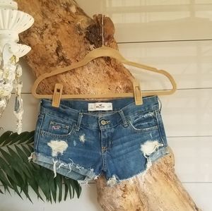Hollister Distressed Denim Shorts
